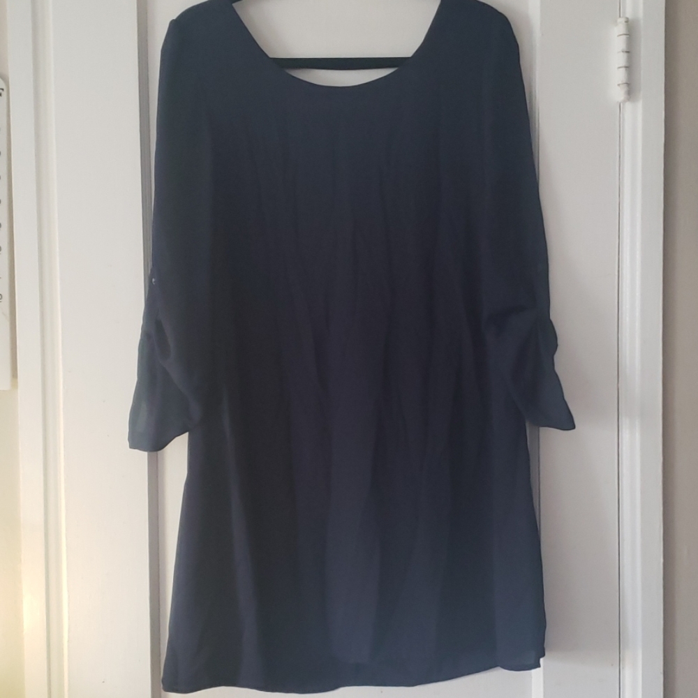 Speechless Navy short dress in large